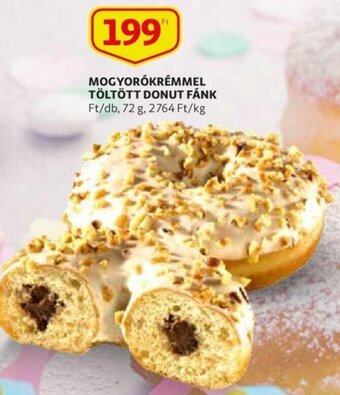 Auchan Mogyorókrémmel töltött donut fánk 72g ajánlat