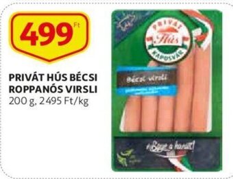 Auchan Privát hús bécsi roppanós virsli 200g ajánlat