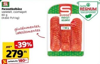 Spar Parasztkolbász 60g ajánlat