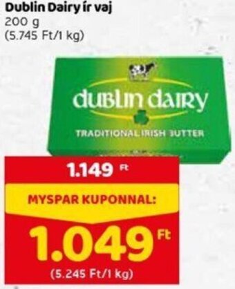 Spar Dublin dairy ír vaj 200g ajánlat
