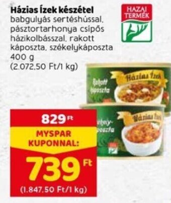 Házias ízek készétel 400g