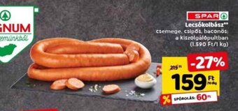 Spar Lecsókolbász ajánlat