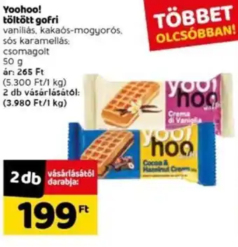 Spar Yoohoo! töltött gofri 50g ajánlat