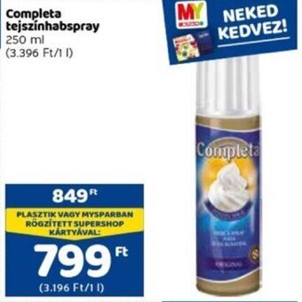 Spar Completa tejszínhabspray 250ml ajánlat