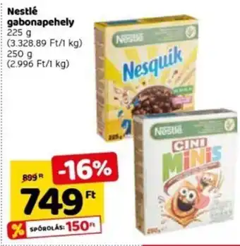 Spar Nestlé gabonapehely 225 / 250g ajánlat