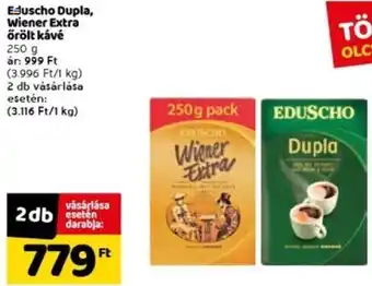 Spar Eduscho dupla wiener extra őrölt kávé 250g ajánlat
