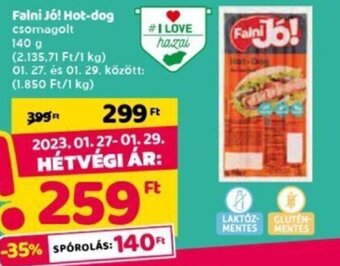 Spar Falni jó! hot-dog 140g ajánlat