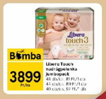 Tesco Libero touch nadrágpelenka jumbopack ajánlat