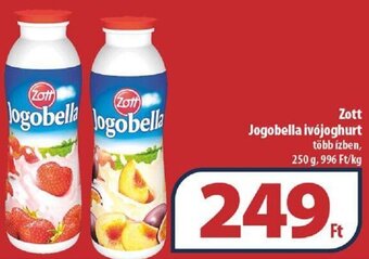 Coop Zott jogobella ivójoghurt 250g ajánlat