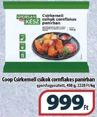Coop Coop csirkemell csíkok cornflakes panírban 450g ajánlat