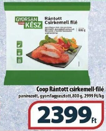 Coop Coop rántott csirkemell-filé 800g ajánlat