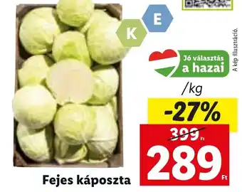 Lidl Fejes káposzta ajánlat