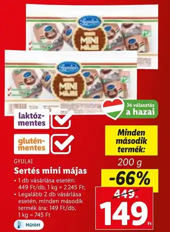 Lidl Gyulai sertés mini májas 200g ajánlat