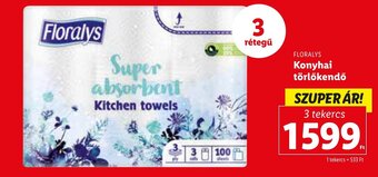 Lidl Floralys konyhai törlőkendő ajánlat