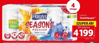 Lidl Floralys toalettpapír ajánlat