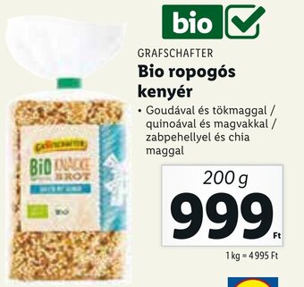 Grafschafter bio ropogós kenyér 200g
