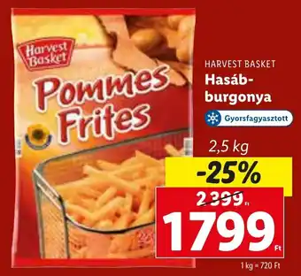 Lidl Harvest basket hasábburgonya 2,5kg ajánlat