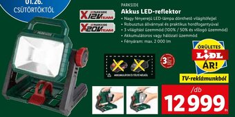 Lidl Parkside akkus LED-reflektor ajánlat