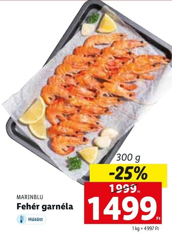 Lidl Marinblu fehér garnéla 300g ajánlat