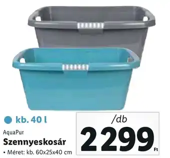 Lidl Aquapur szennyeskosár 60x25x40cm ajánlat