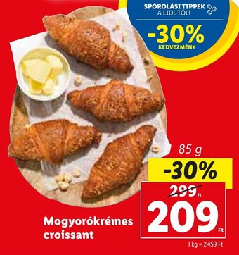 Lidl Mogyorókrémes croissant 85g ajánlat