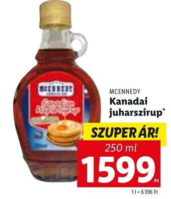 Lidl Mcennedy kanadai juharszirup 250ml ajánlat