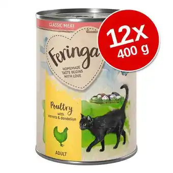 12x400g feringa classic meat menü nyúl & pulyka nedves macskatáp