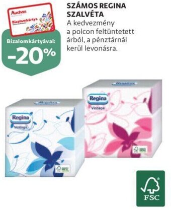 Auchan Számos regina szalvéta ajánlat