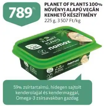 Auchan Planet of plants 100% növényi alapú vegán kenhető készítmény 225g ajánlat