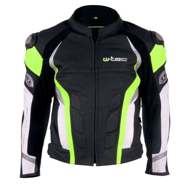 Insportline Motoros bőrdzseki w-tec velocity  fekete-fluo ajánlat