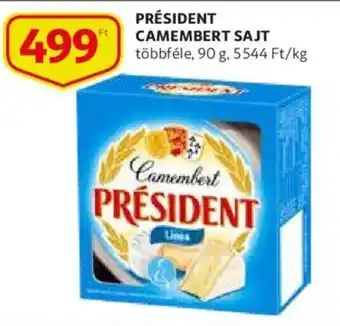Auchan Président camembert sajt 90g ajánlat