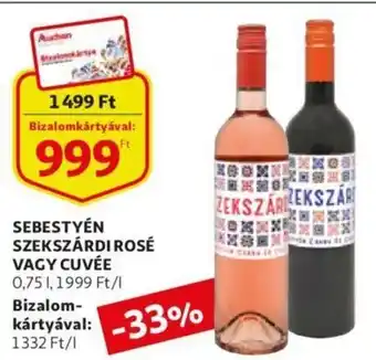 Sebestyén szekszárdi rosé vagy cuvée 0.75l