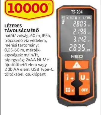 Lézeres távolságmérő