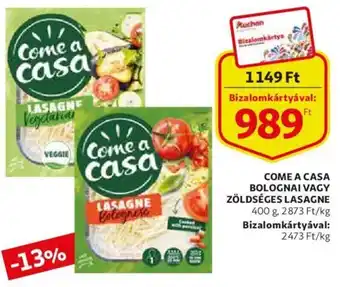 Came a casa bolognai vagy zöldséges lasagne 400g