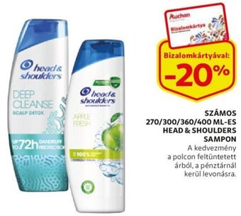 Auchan Head&Shoulders sampon ajánlat