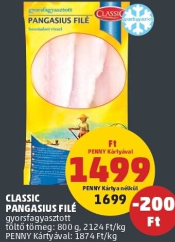 PENNY Classic pangasius filé 800g ajánlat