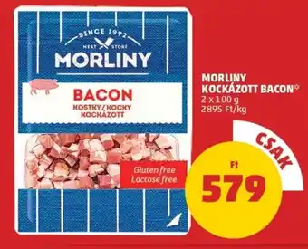 PENNY Morliny Kockázott bacon 2 x 100g ajánlat