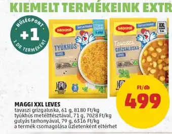 PENNY Maggi xxl leves 61 / 71 / 79g ajánlat