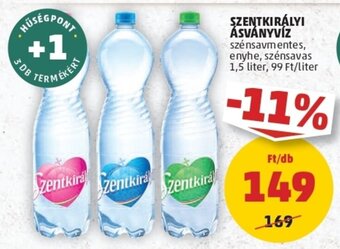 PENNY Szentkirályi ásványvíz 1.5l ajánlat