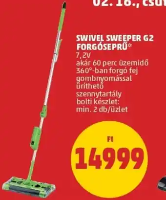 Swivel sweeper g2 forgóseprű