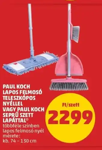 PENNY Paul koch lapos felmosó teleszkópos nyéellel vagy paul koch seprű sztt lapáttal 1 szett ajánlat