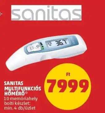 PENNY Sanitas multifunkciós hőmérő ajánlat