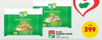 PENNY My bio extrudált kenyér 100g ajánlat