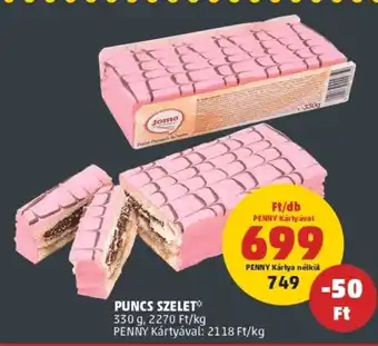 PENNY Jomo puncs szelet 330g ajánlat