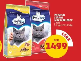 PENNY Prevital száraz macskaeledel 1.4kg ajánlat