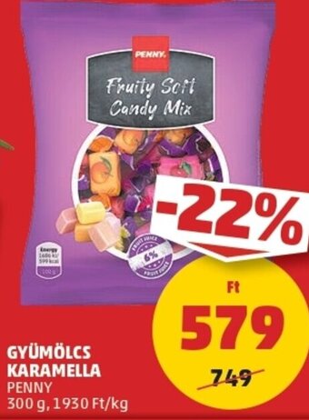 PENNY Penny Gyümölcs karamella 300g ajánlat