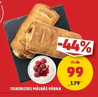 PENNY Tejberizses málnás párna ajánlat