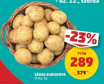 PENNY Sárga burgonya 1kg ajánlat