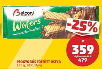 PENNY Balconi mogyorós töltött ostya 175g ajánlat