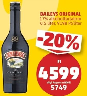 PENNY Baileys original 0.5l ajánlat
